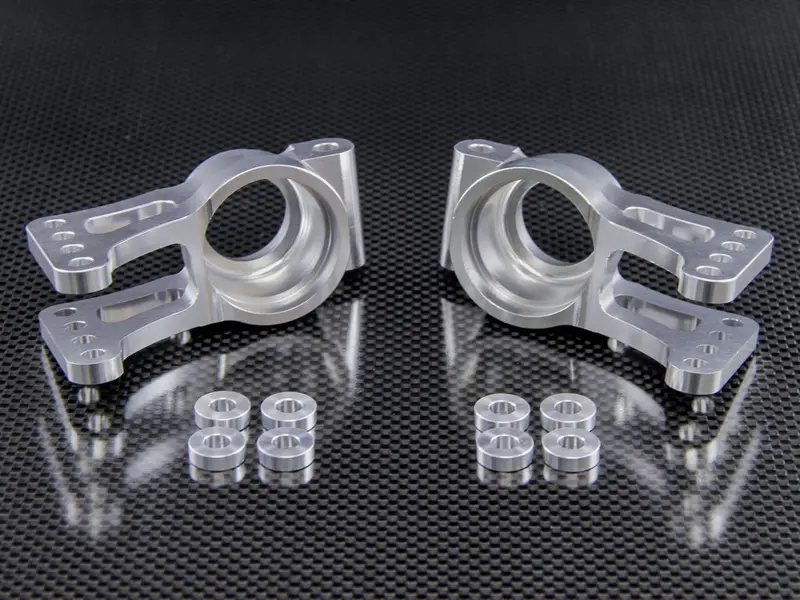 Team Losi 5Ive-T Aluminum 7075 Rear Knuckle Arm - 1Pr Silver 1