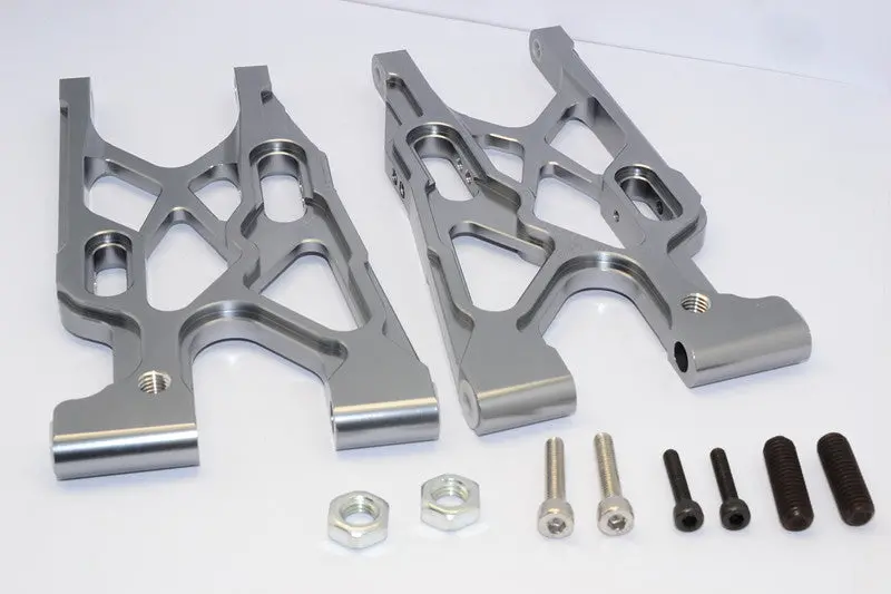 Team Losi 5Ive-T Aluminum 7075 Rear Suspension Arm - 1Pr Gray Silver 1
