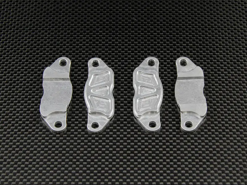 Team Losi 5Ive-T Aluminum Brake Pads - 4Pcs Silver 1