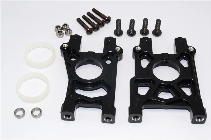 Team Losi 5Ive-T Aluminum Center Diff Mount - 1Set Black 1