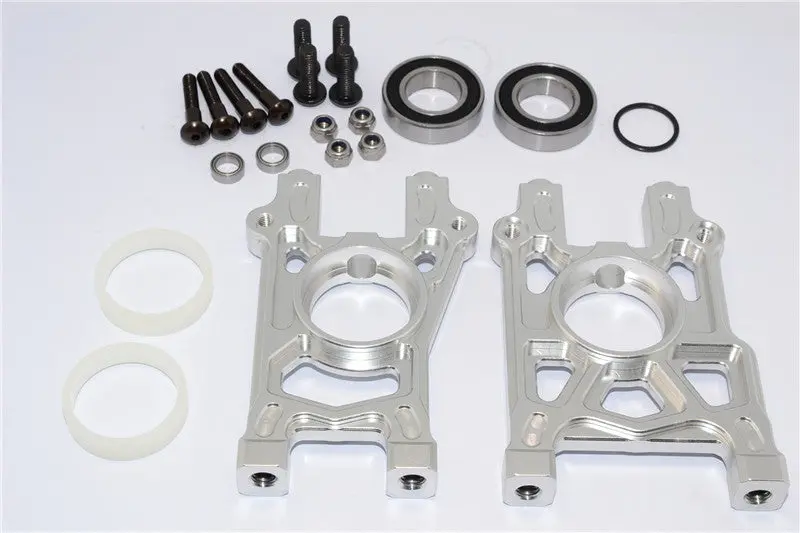 Team Losi 5Ive-T Aluminum Center Diff Mount (Fit With Optional Spur Gear Gpm Slo5t058t) - 1Set Silver 1
