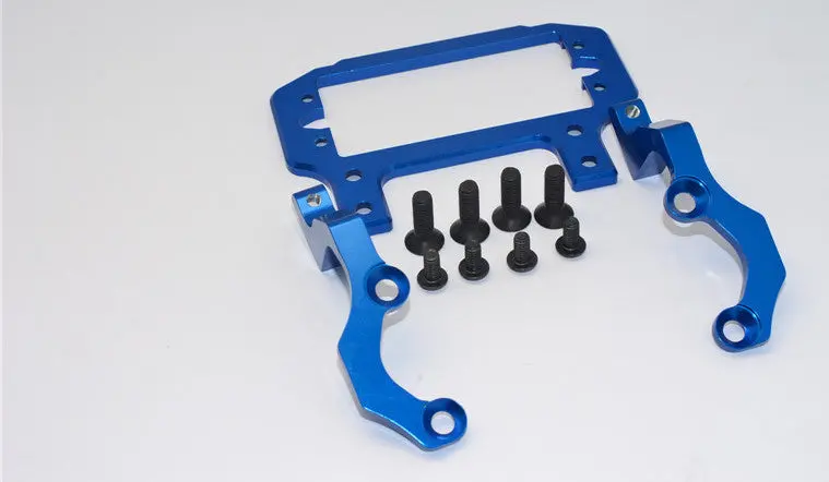 Team Losi 5Ive-T Aluminum Connction Mounts Of The Center Gear Box - 3Pcs Set Blue 1