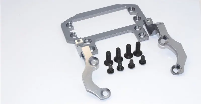Team Losi 5Ive-T Aluminum Connction Mounts Of The Center Gear Box - 3Pcs Set Gray Silver 1