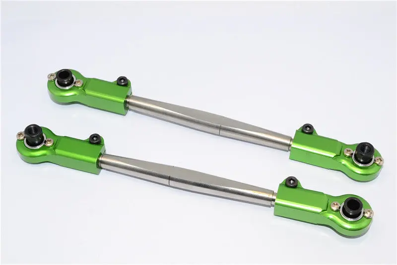 Team Losi 5Ive-T Steel Rear Upper Arm With Aluminum Rod End (Tie Rod Design) - 1Pr Green 1