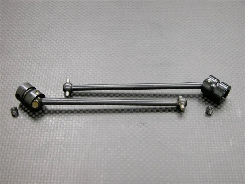 Team Losi Lst2 Steel Main Shaft (100Mm Cvd Design) With Screws - 1Pr Set Black 1