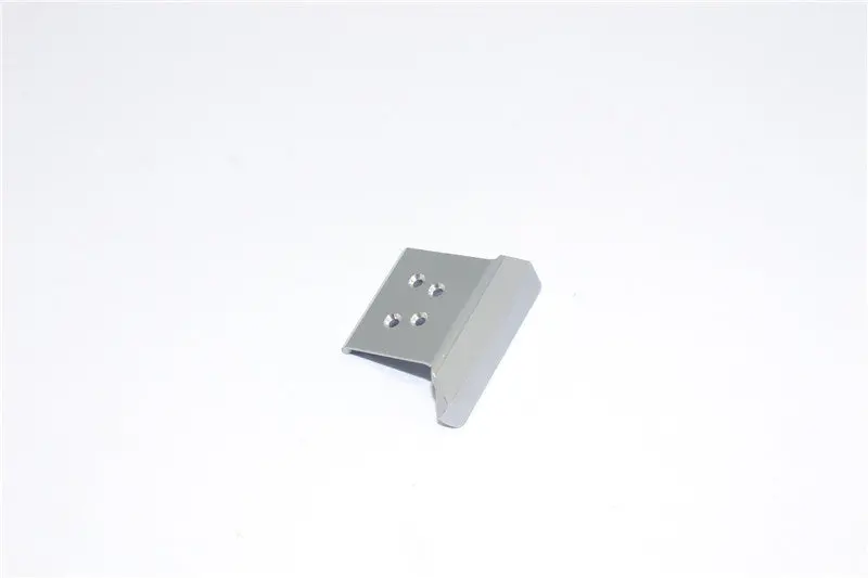 Team Losi Micro T Aluminum Front Bumper (Large Size) - 1Pc Gray Silver 1