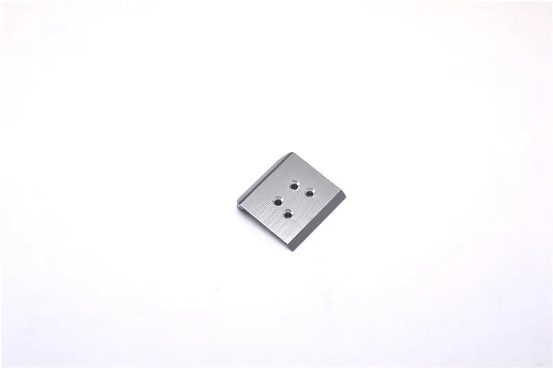 Team Losi Micro T Aluminum Front Skid Plate - 1Pc Gray Silver 1
