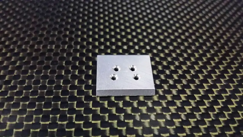 Team Losi Micro T Aluminum Front Skid Plate - 1Pc Silver 1