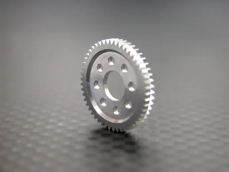 Team Losi Micro T Aluminum Main Gear (50T) -1Pc Silver 1