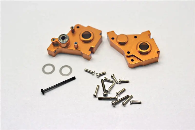 Team Losi Micro T Aluminum Rear Gear Box (Include Bearing 2X5x2.5Mm-2Pcs & 3X6x2.5Mm-2Pcs) - 1 Set Gold 1