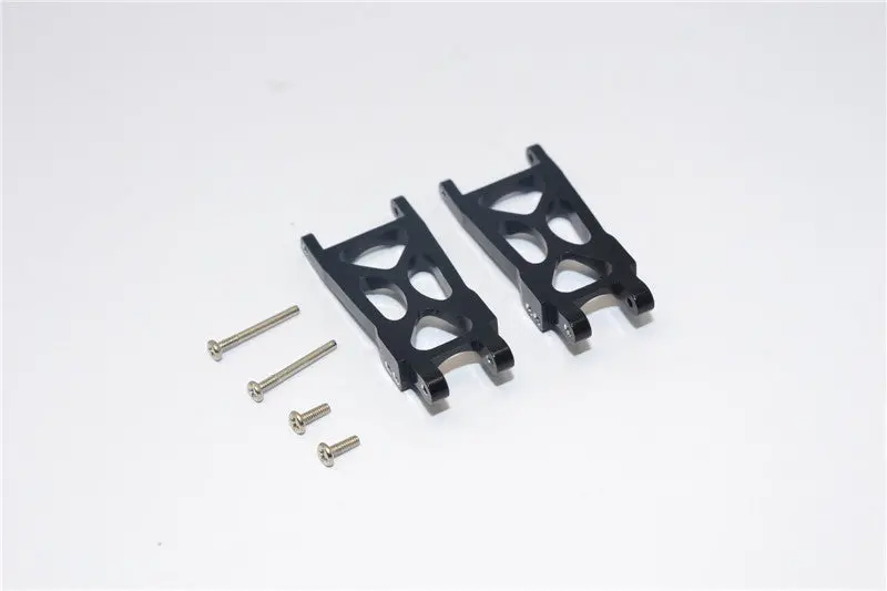 Team Losi Micro T Aluminum Rear Lower Arm With Screws - 1Pr Set Black 1