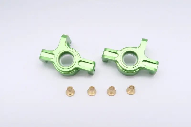 Team Losi Mini 8Ight & 8Ight-T Aluminum Front Knuckle Arm - 1Pr Set Green 1