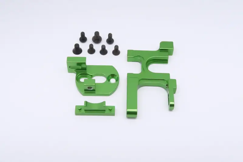 Team Losi Mini 8Ight & 8Ight-T Aluminum Motor Heat Sink Mount - 1 Set Green 1