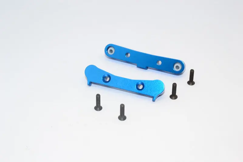Team Losi Mini 8Ight & 8Ight-T Aluminum Rear Suspension Mount - 2Pcs Blue 1