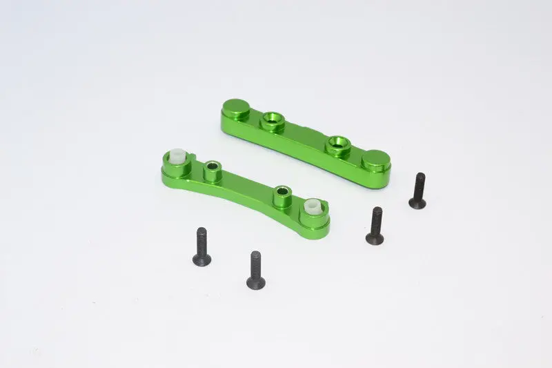 Team Losi Mini 8Ight & 8Ight-T Aluminum Rear Suspension Mount - 2Pcs Green 1