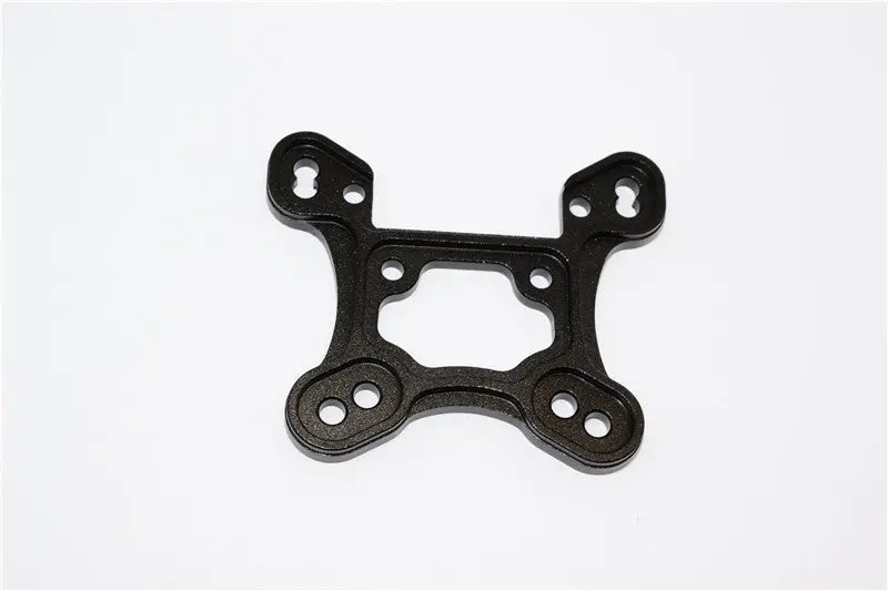 Team Losi Mini 8Ight Aluminum Front Shock Tower (Thicker) - 1Pc Set Black 1