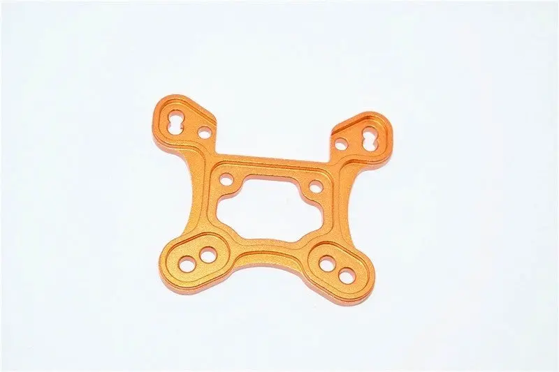 Team Losi Mini 8Ight Aluminum Front Shock Tower (Thicker) - 1Pc Set Orange 1