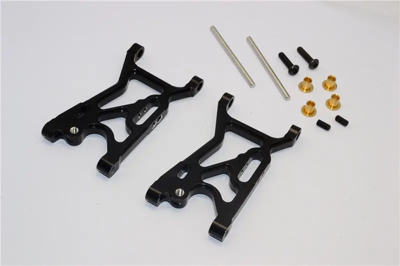 Team Losi Mini 8Ight Aluminum Front Suspension Arm - 1Pr Set Black 1