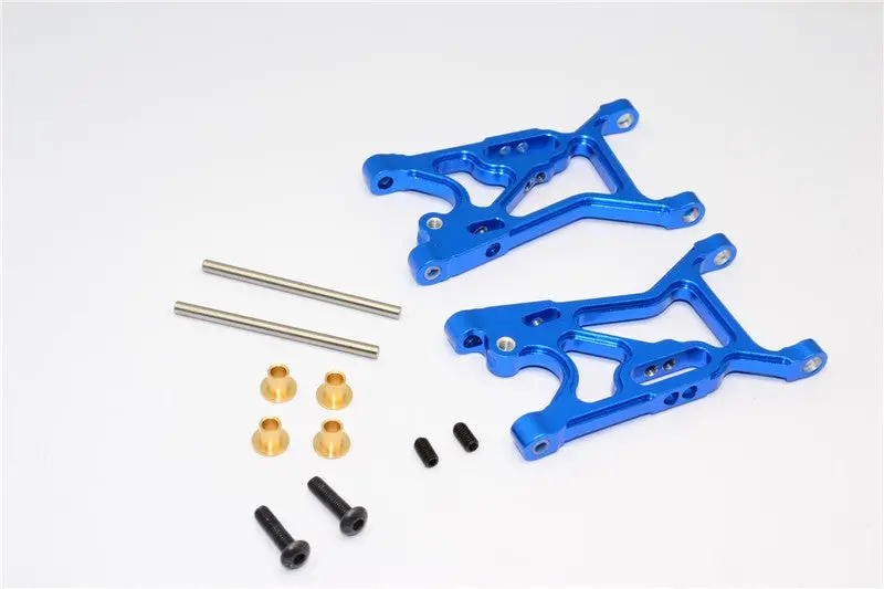 Team Losi Mini 8Ight Aluminum Front Suspension Arm - 1Pr Set Blue 1
