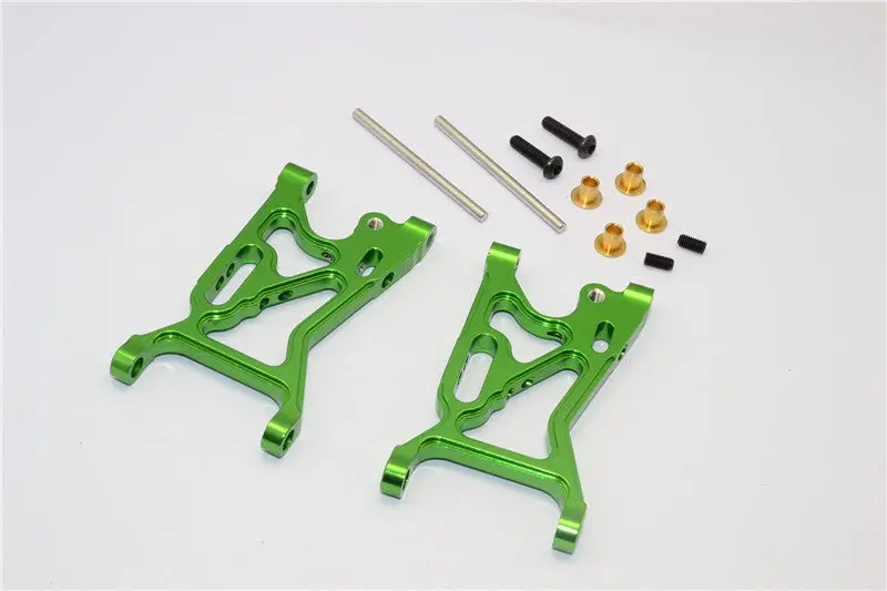 Team Losi Mini 8Ight Aluminum Front Suspension Arm - 1Pr Set Green 1