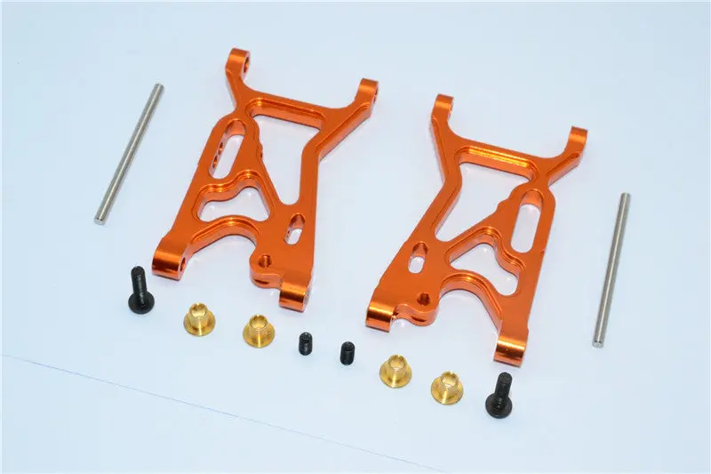 Team Losi Mini 8Ight Aluminum Front Suspension Arm - 1Pr Set Orange 1