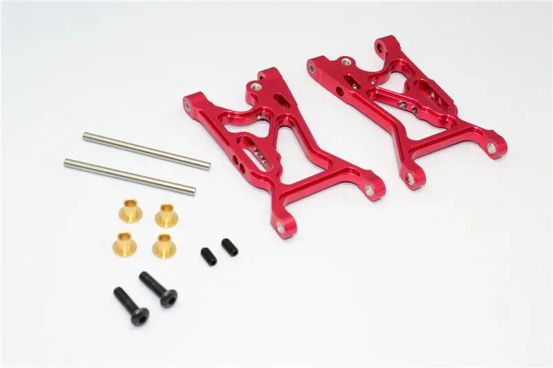 Team Losi Mini 8Ight Aluminum Front Suspension Arm - 1Pr Set Red 1
