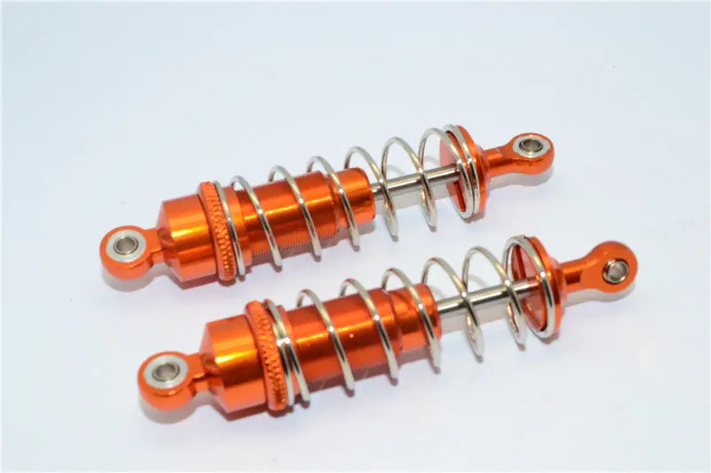 Team Losi Mini 8Ight Aluminum Rear Adjustable Spring Damper - 1Pr Orange 1