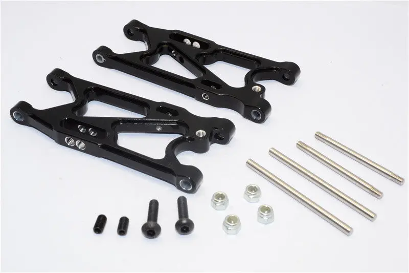 Team Losi Mini 8Ight Aluminum Rear Suspension Arm - 1Pr Set Black 1