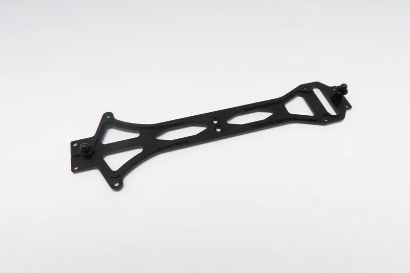 Team Losi Mini 8Ight Aluminum Upper Deck With Posts - 3Pcs Black 1