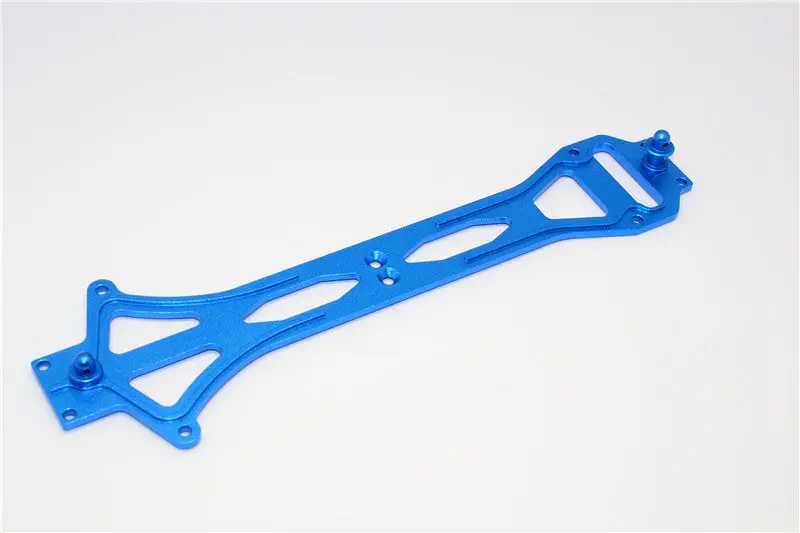 Team Losi Mini 8Ight Aluminum Upper Deck With Posts - 3Pcs Blue 1
