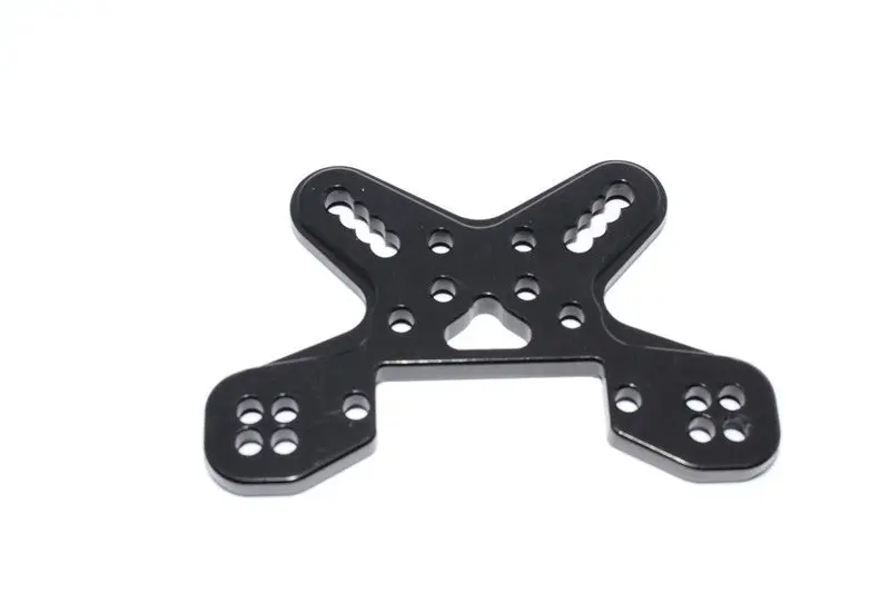 Team Losi Mini 8Ight-T Truggy Aluminum Front Shock Tower - 1 Pc Black 1