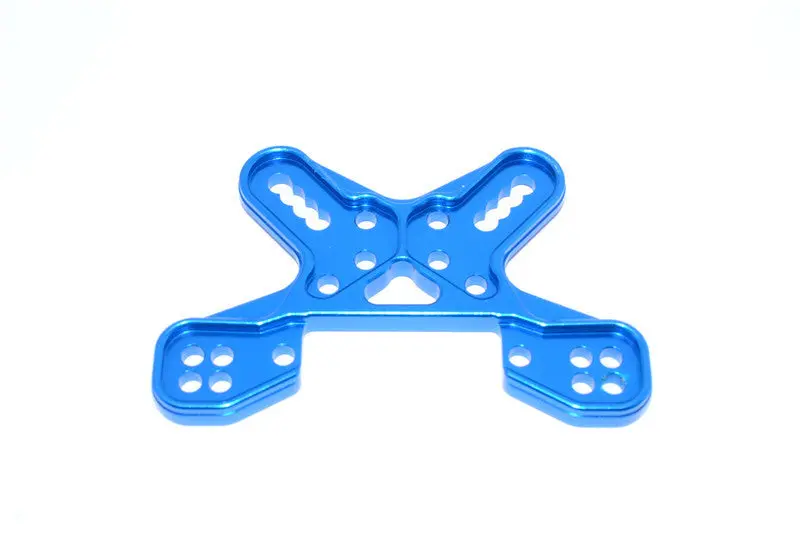 Team Losi Mini 8Ight-T Truggy Aluminum Front Shock Tower - 1 Pc Blue 1