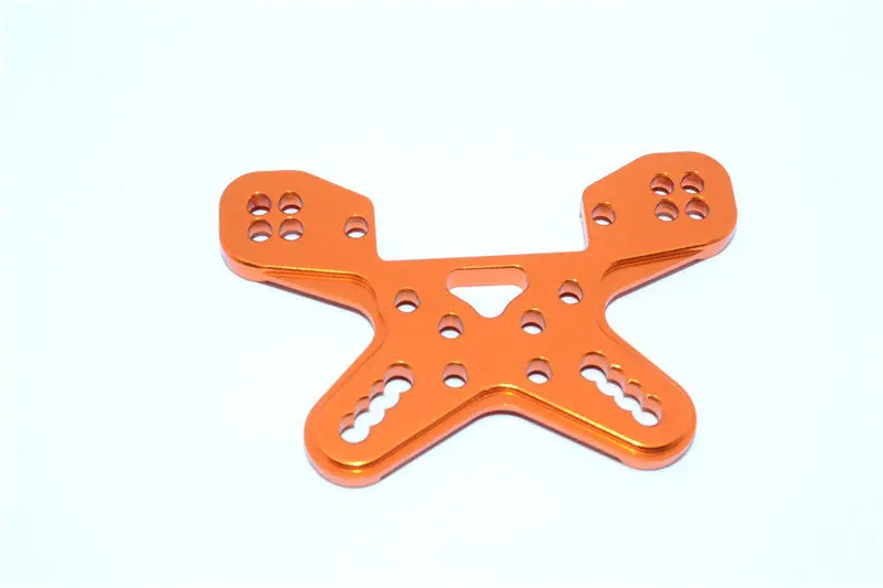Team Losi Mini 8Ight-T Truggy Aluminum Front Shock Tower - 1 Pc Orange 1