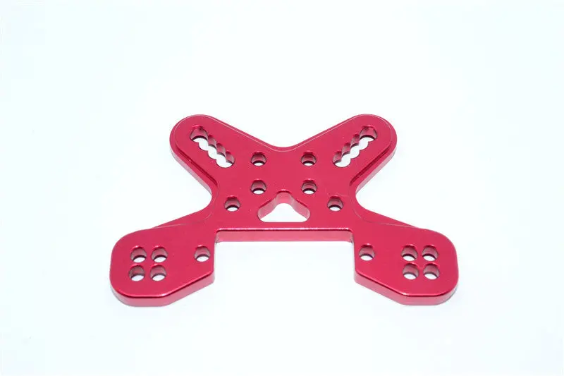 Team Losi Mini 8Ight-T Truggy Aluminum Front Shock Tower - 1 Pc Red 1