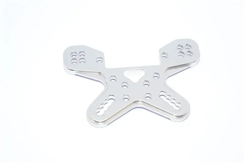 Team Losi Mini 8Ight-T Truggy Aluminum Front Shock Tower - 1 Pc Silver 1