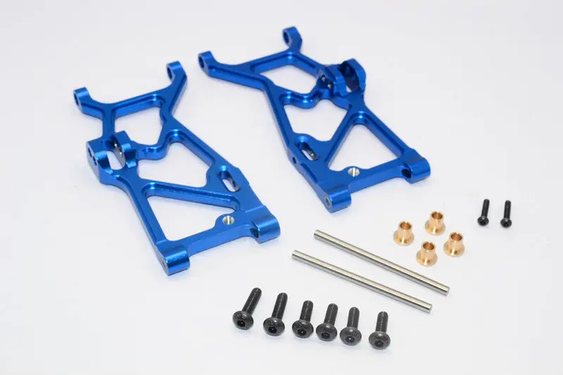 Team Losi Mini 8Ight-T Truggy Aluminum Front Suspension Arm - 1Pr Set Blue 1