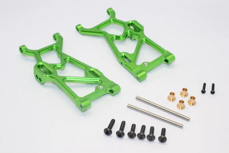 Team Losi Mini 8Ight-T Truggy Aluminum Front Suspension Arm - 1Pr Set Green 1