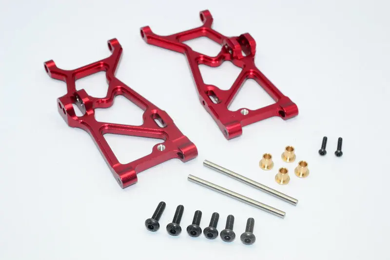 Team Losi Mini 8Ight-T Truggy Aluminum Front Suspension Arm - 1Pr Set Red 1