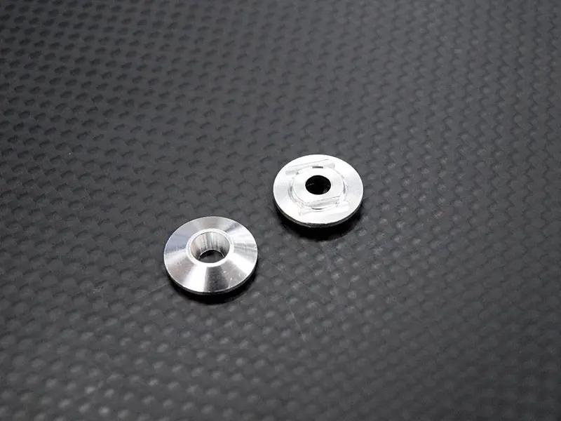Team Losi Mini-T Ball Differential's Aluminum Salver - 2 Pcs (Dsmt100/Ii, Dsmt100a/Ii) Silver 1