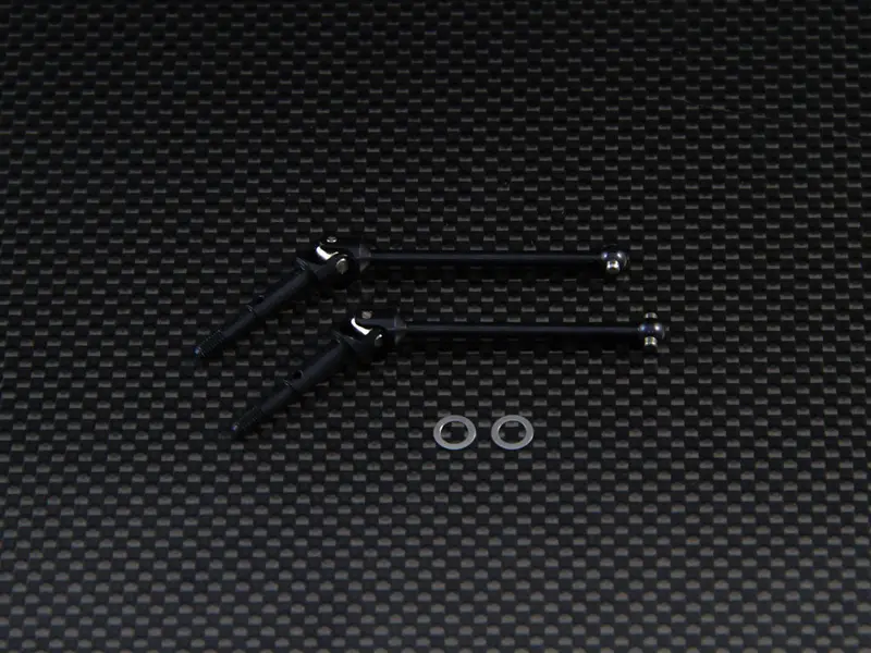 Team Losi Mini-T Steel Universal Swing Shaft (42Mm) With Shims - 1Pr Set Black 1