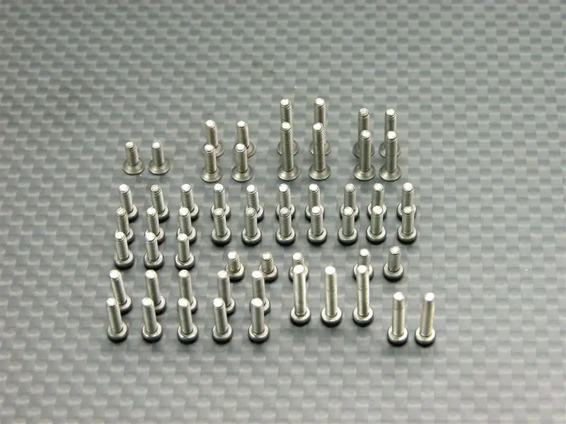 Team Losi Mini-T Titanium Full Screws Set - 57 Pcs Set 1
