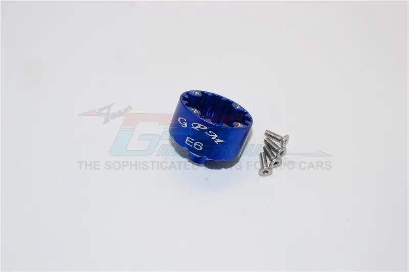 Team Magic E6 Iii Hx Aluminum Front Or Rear Differential Case - 1Pc Set Blue 1