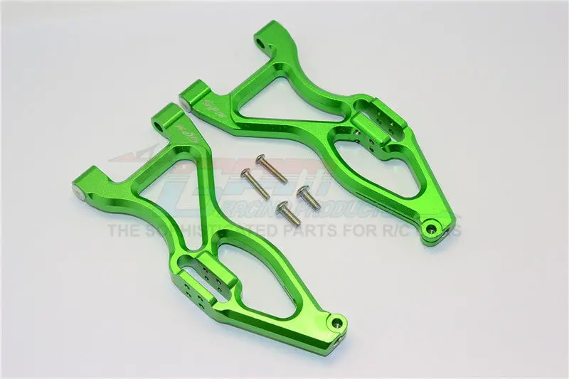 Team Magic E6 Iii Hx Aluminum Front Or Rear Lower Suspension Arms - 1Pr Set Green 1