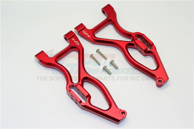 Team Magic E6 Iii Hx Aluminum Front Or Rear Lower Suspension Arms - 1Pr Set Red 1