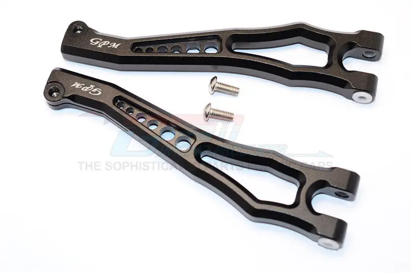 Team Magic E6 Iii Hx Aluminum Front Or Rear Upper Suspension Arms - 1Pr Set Black 1