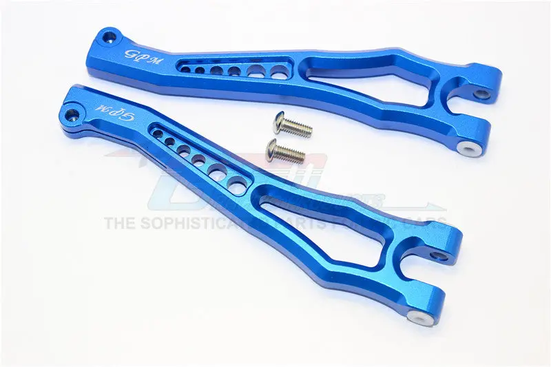 Team Magic E6 Iii Hx Aluminum Front Or Rear Upper Suspension Arms - 1Pr Set Blue 1
