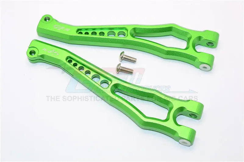 Team Magic E6 Iii Hx Aluminum Front Or Rear Upper Suspension Arms - 1Pr Set Green 1