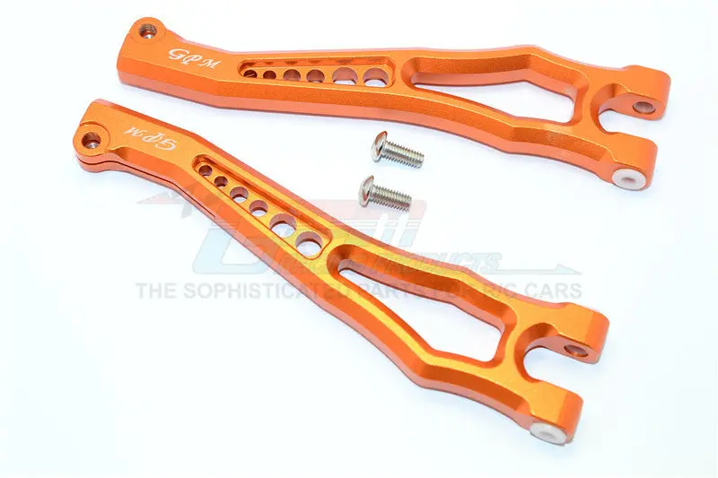 Team Magic E6 Iii Hx Aluminum Front Or Rear Upper Suspension Arms - 1Pr Set Orange 1