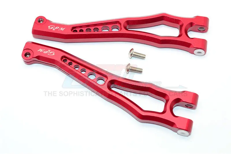 Team Magic E6 Iii Hx Aluminum Front Or Rear Upper Suspension Arms - 1Pr Set Red 1