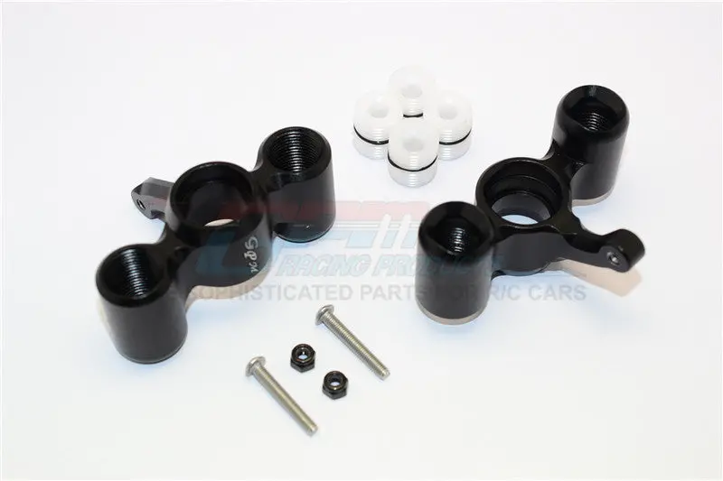 Team Magic E6 Iii Hx Aluminum Front / Rear Knuckle Arm With Delrin Collars - 1Pr Set Black 1